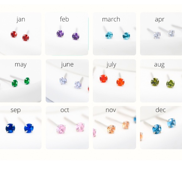 925 Sterling Silver 4 Prong Set 3mm Genuine Amethyst Gemstone Stud/Post Earrings - Picture 7 of 10